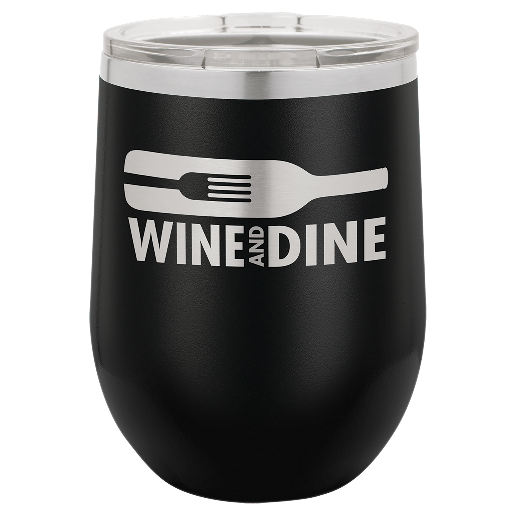 Personalized Laser Engraved Wine Tumbler 12 oz. 1