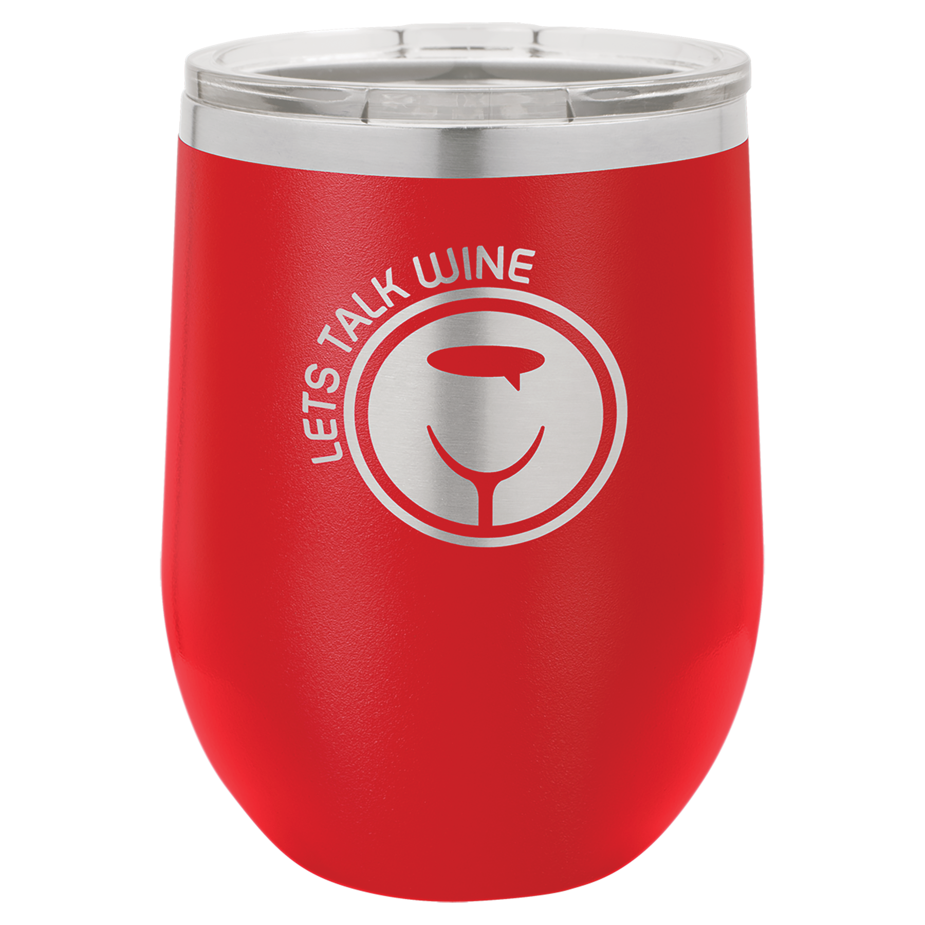 Personalized Laser Engraved Wine Tumbler 12 oz. 2