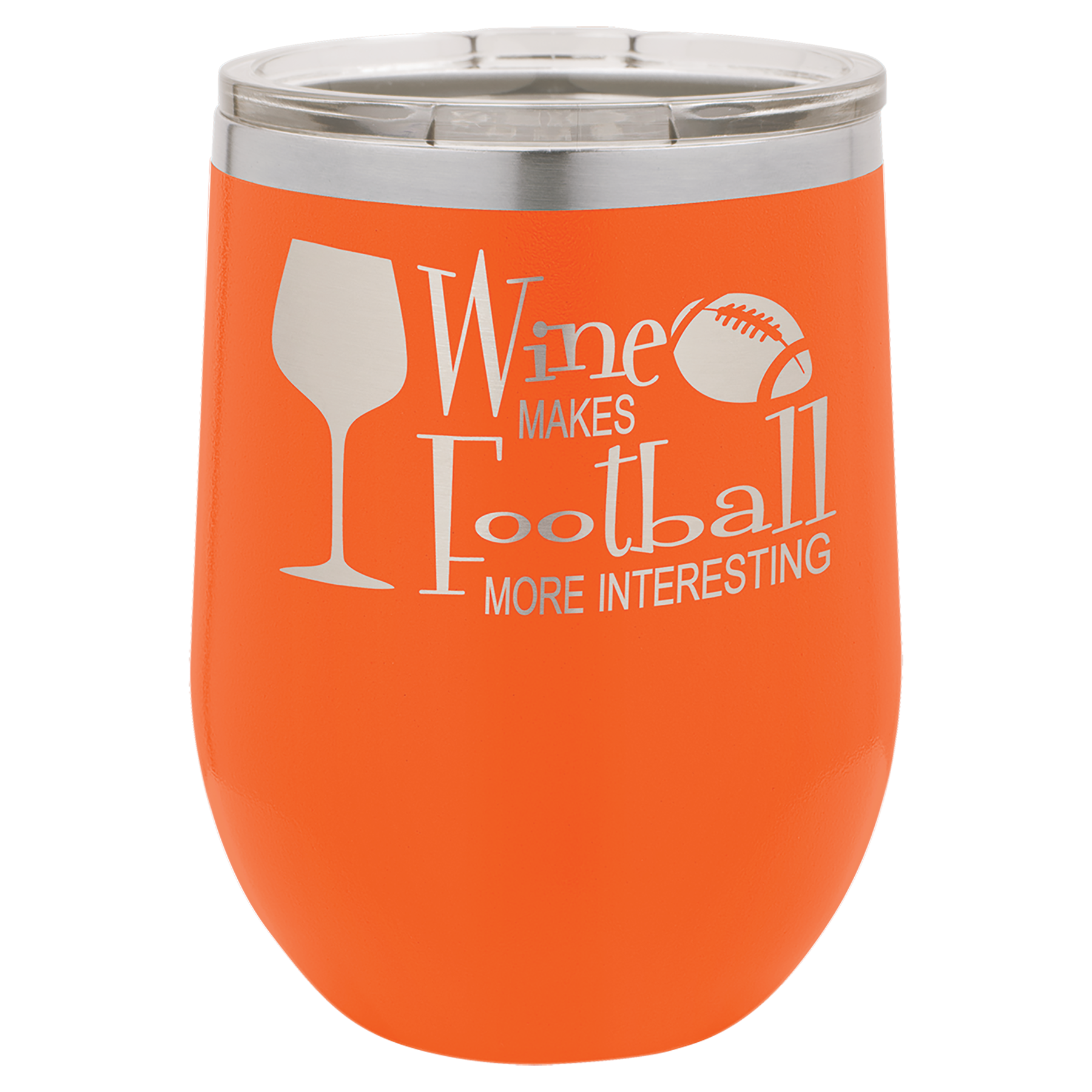 Personalized Laser Engraved Wine Tumbler 12 oz. 11