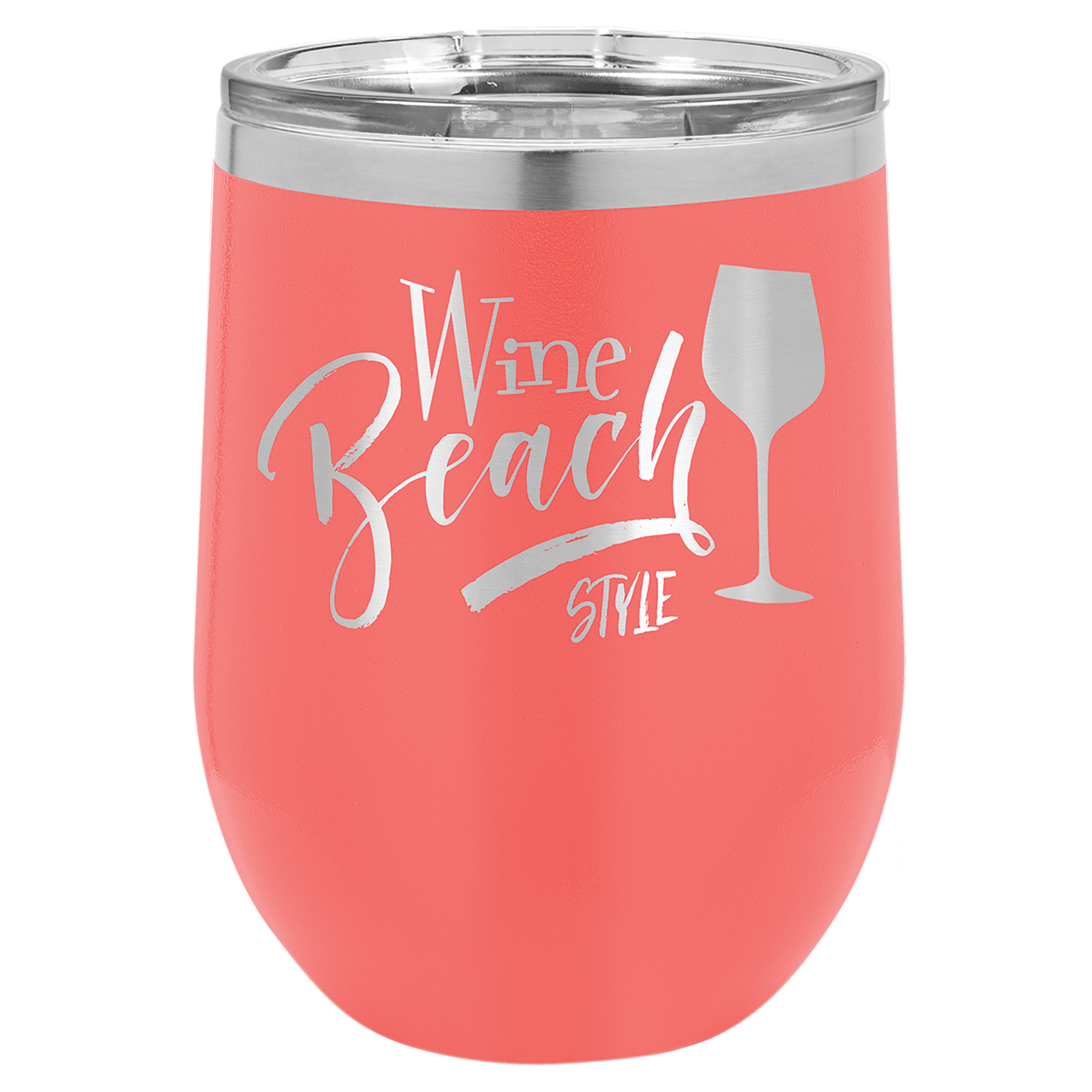 Personalized Laser Engraved Wine Tumbler 12 oz. 16