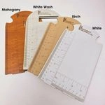 Tall Curved Top 7.5" Necklace Display Photography Prop Ruler Measurement Inches cm Custom Laser Engr 3