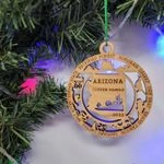 Arizona State Landmarks Round Ornament - Personalized 2