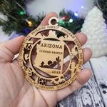 Arizona State Landmarks Round Ornament - Personalized 3