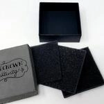 Custom Jewelry Gift Boxes packaging 3.5"x3.5" - Laser Engraved with your text or logo Faux Leather 2