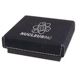 Custom Jewelry Gift Boxes packaging 3.5"x3.5" - Laser Engraved with your text or logo Faux Leather 5