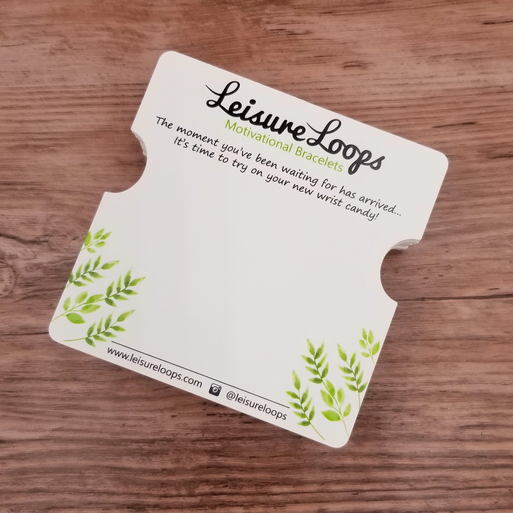 3.25" x 3.25" Bracelet Cards ECONOMY 2