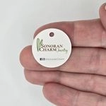 Circle Round Die Cut Hang Tags Customized with your Logo | Multiple Sizes 2