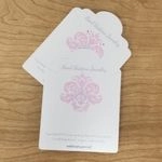 Tag Cut Curved Top Jewelry Display Earring Cards 5