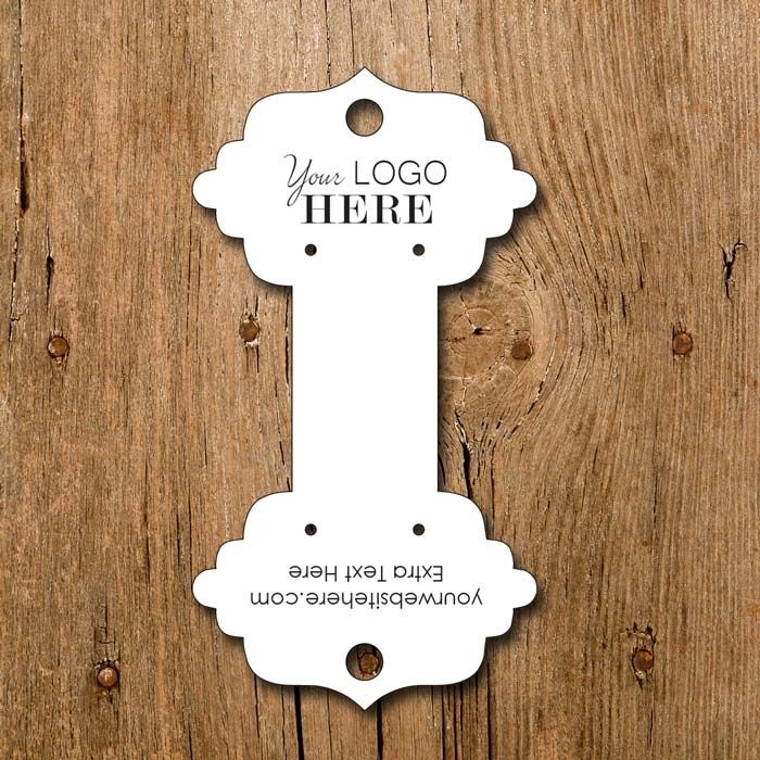 Ornate Fold-Over Jewelry Display Cards 2.30" wide 9