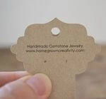 Ornate Fold-Over Jewelry Display Cards 2.30" wide 6
