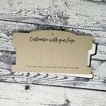 7" x 3.5" Headband Display Bow Cards ECONOMY 1