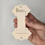 Ornate Fold-Over Jewelry Display Cards 2.30" wide 3
