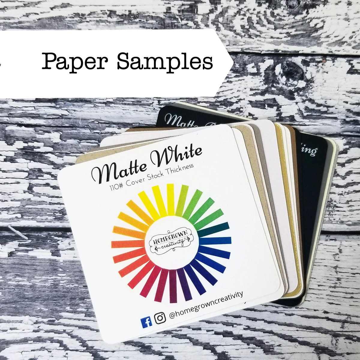 Paper Samples | Print Samples | Color Wheel | Paper Swatches Sample Pack 2