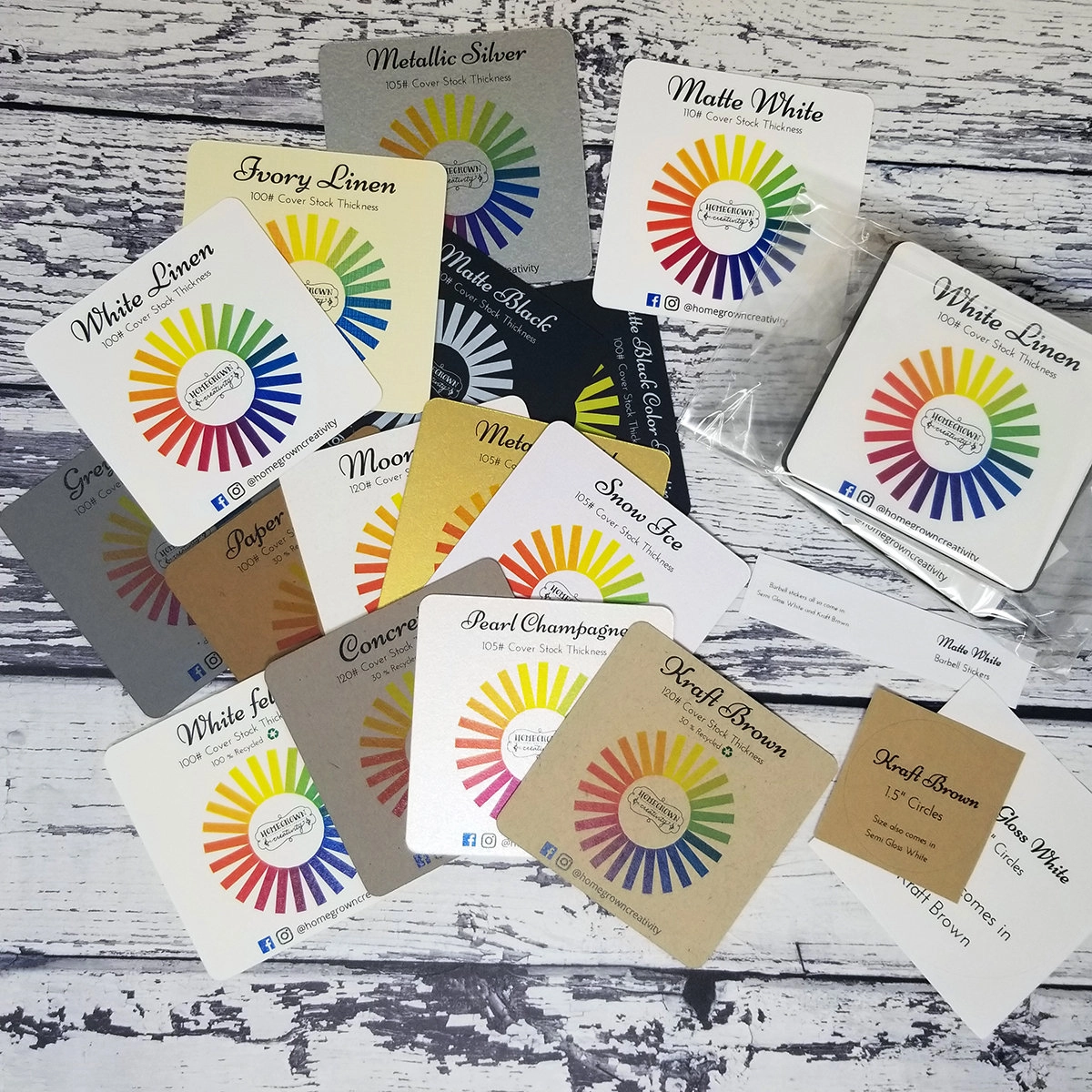 Paper Samples | Print Samples | Color Wheel | Paper Swatches Sample Pack 3