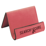 Custom Desktop Business Card Holder Leatherette Easel Style 2