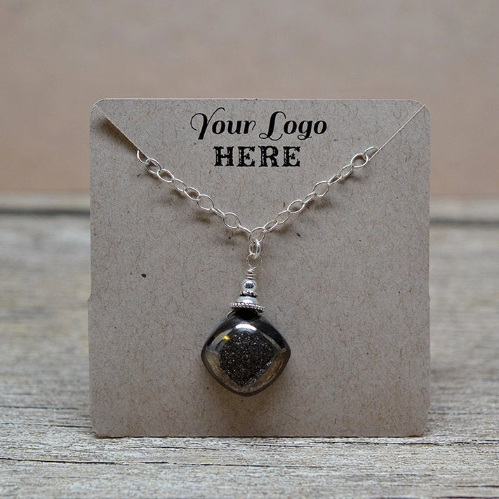 Pocket Necklace Cards - 2.5"x2.5" Holds Necklace Chain in Back ECONOMY 3