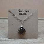 Pocket Necklace Cards - 2.5"x2.5" Holds Necklace Chain in Back ECONOMY 3