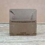 Pocket Necklace Cards - 2.5"x2.5" Holds Necklace Chain in Back ECONOMY 2