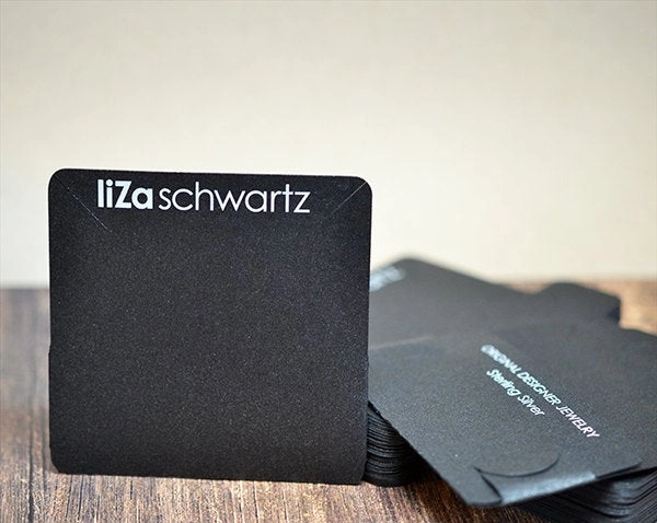 Pocket Necklace Cards - 2.5"x2.5" Holds Necklace Chain in Back ECONOMY 4