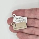 Tiny Rectangle Price Tags for Jewelry Necklace Bracelets Earrings | Includes Barbs 2
