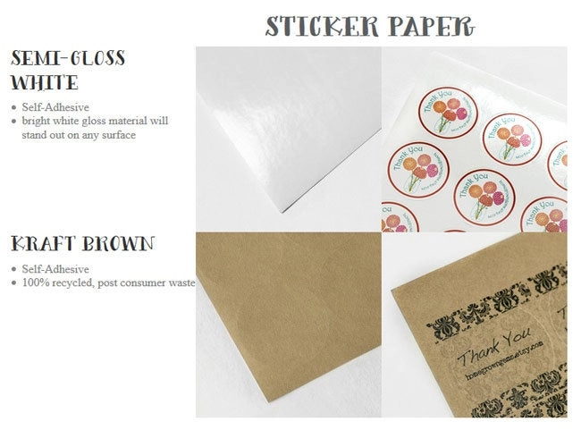 Custom Stickers 1.5" & 2.25" Round Circles Labels 2