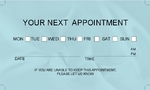 Appointment cards- Teal