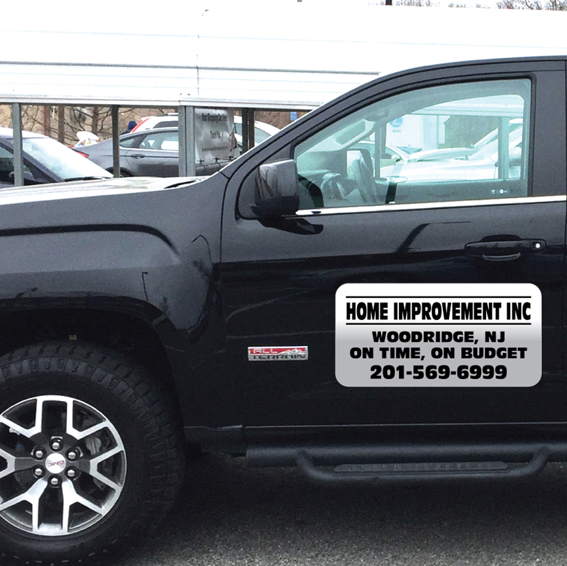 Vehicle Magnets sign With Custom Lettering 12" X 24" (Set of 2) - TWO LINES