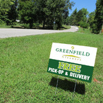 Yard Sign with H Wire Stakes 24x18 1