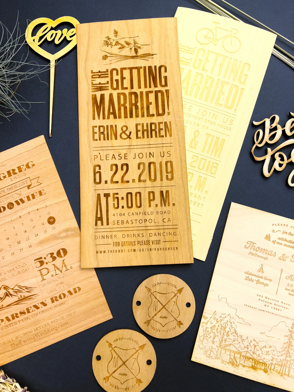 Wooden Invites and Wedding Printing