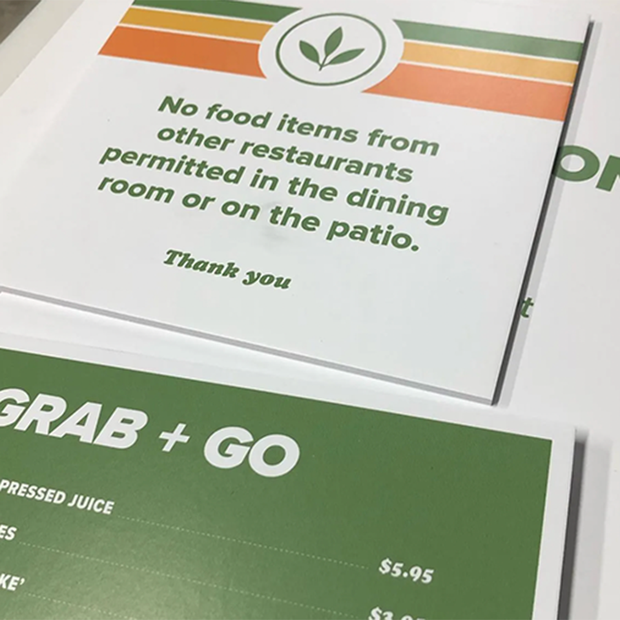 Foamcore Signs Foamcore Signs 3/16" Thickness