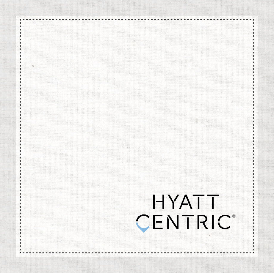 The Hyatt - Centric - 4.5"x4.5" Cotton Napkin - Rolls of 200 units - Full Case