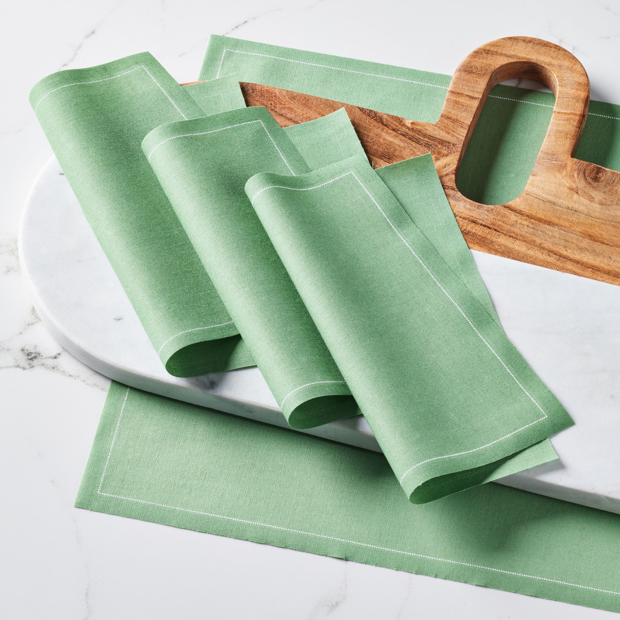Eucalyptus Cotton Luncheon Napkins 8" x 8" / 20cm x 20cm -  25 Units per Roll, 10 rolls per Case - F