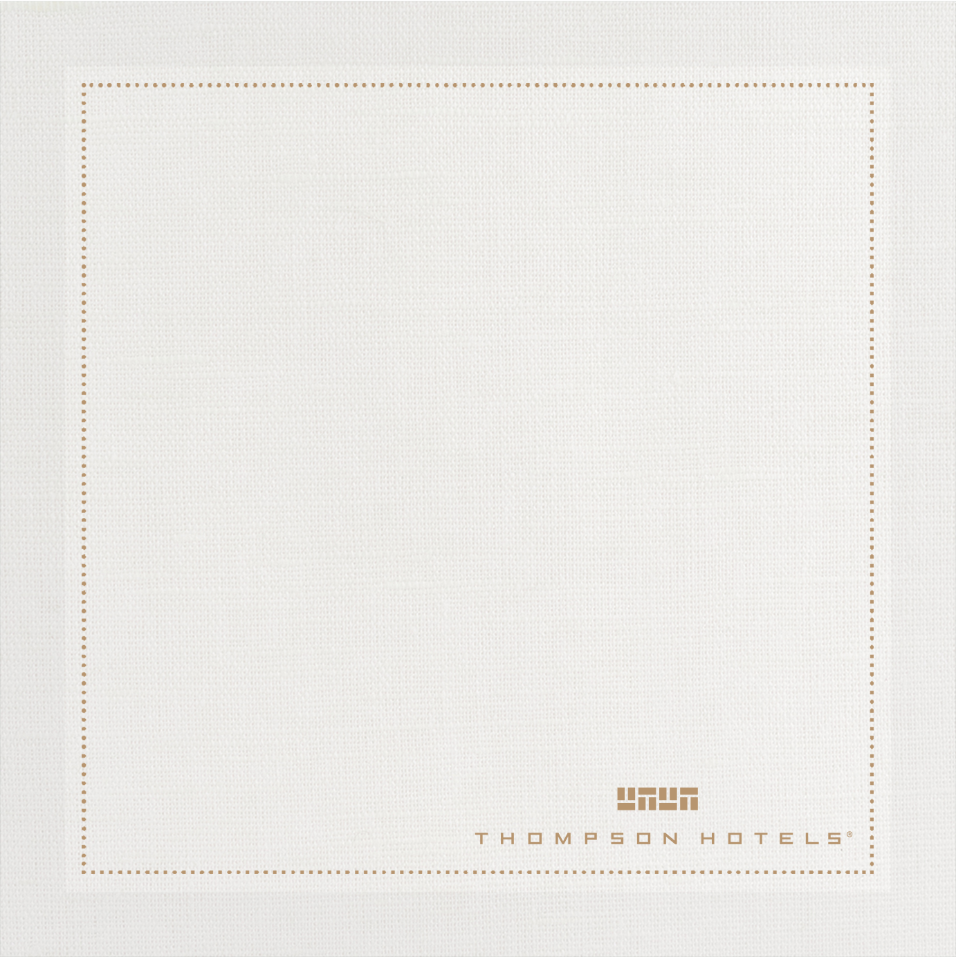 The Hyatt - Thomson - 4.5"x4.5" Cotton Napkin - Rolls of 200 units - Full Case