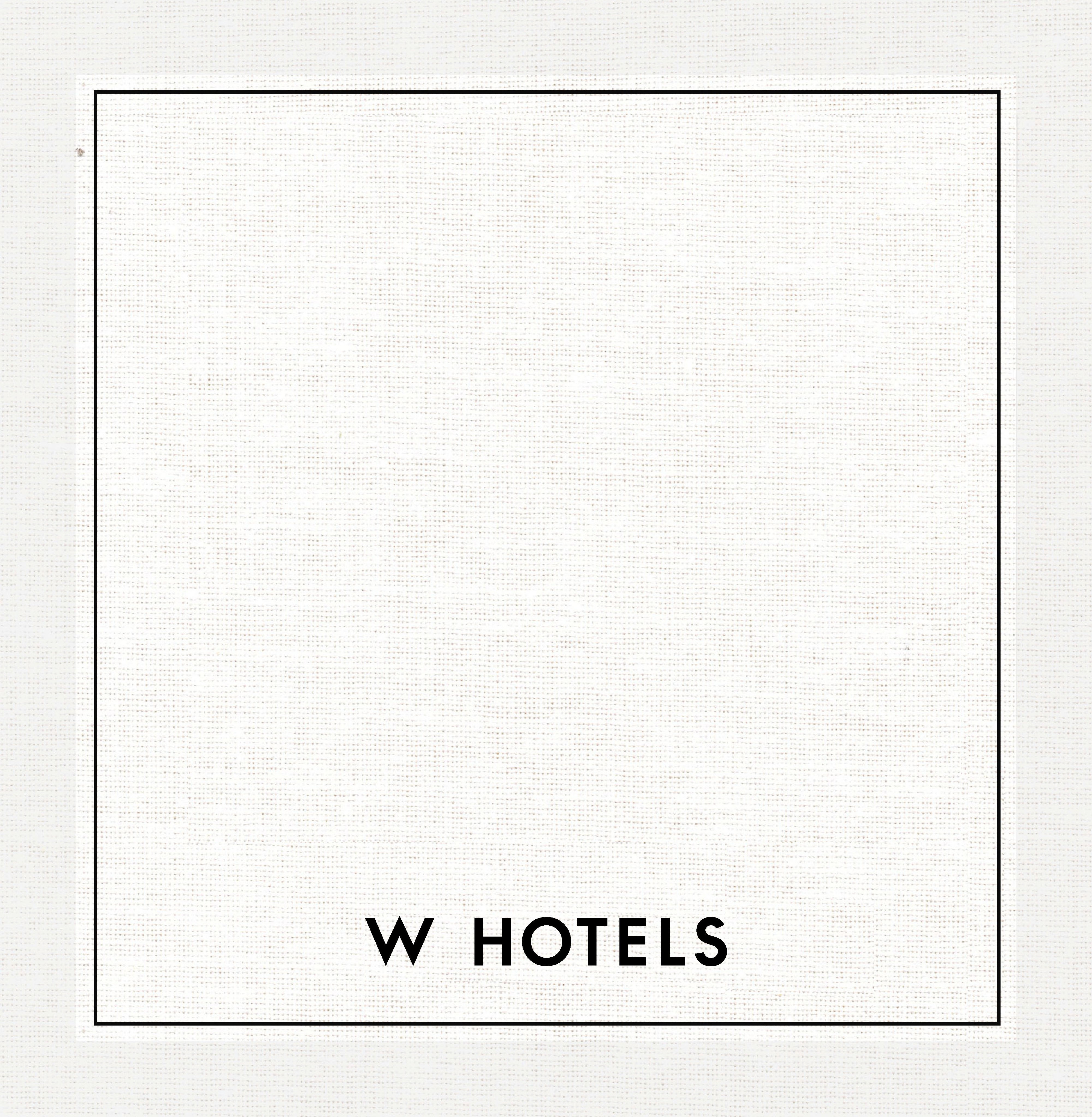 The W Hotels - 4"x4" Cream Cotton Napkins, Rolls of 200 units - Full Case