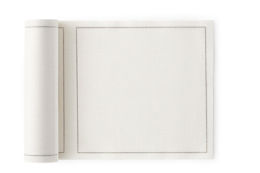 Cream Linen Luncheon Napkins 8" x 8" - 20 Units per Roll, 10 rolls per Case - Full Case 2