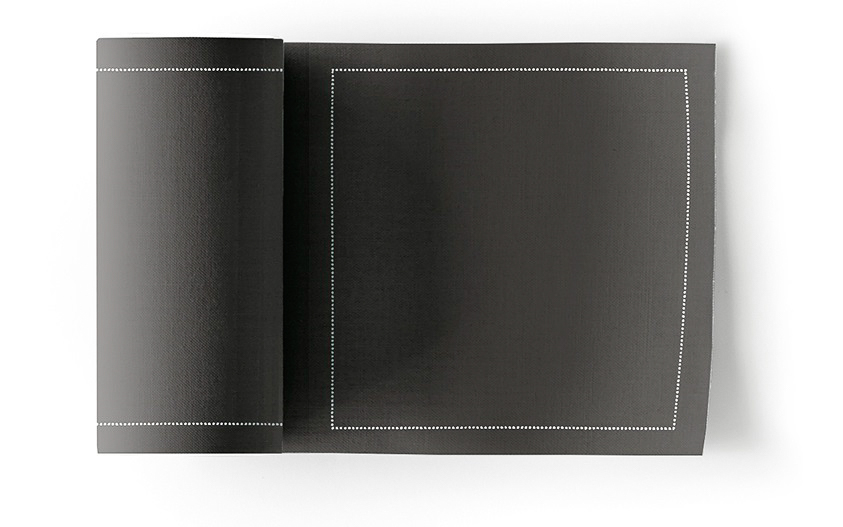 Anthracite Grey Cotton Cocktail Napkins 4.5" x 4.5" / 11cm x 11cm -  50 Units per Roll, 10 rolls per 3