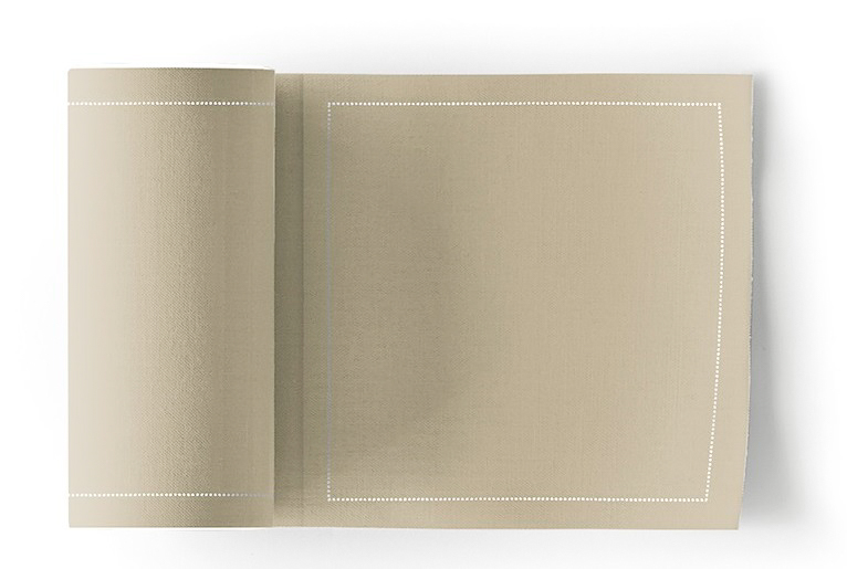 Sand Cotton Cocktail Napkins 4.5" x 4.5" / 11cm x 11cm -  50 Units per Roll, 10 rolls per Case - Ful 2