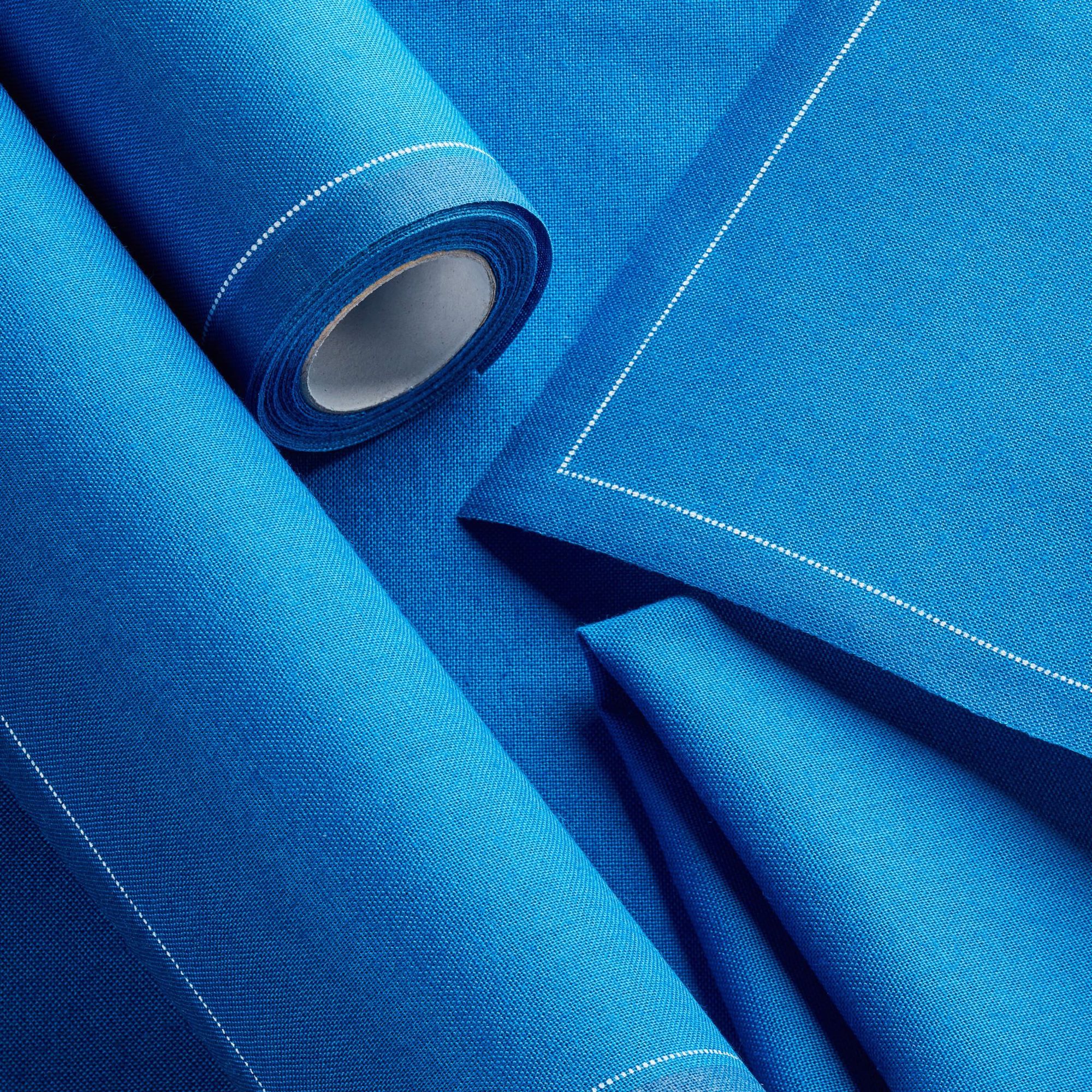 Royal Blue Cotton Cocktail Napkins 4.5" x 4.5" - 50 Units per Roll, 10 rolls per Case - Full Case 7