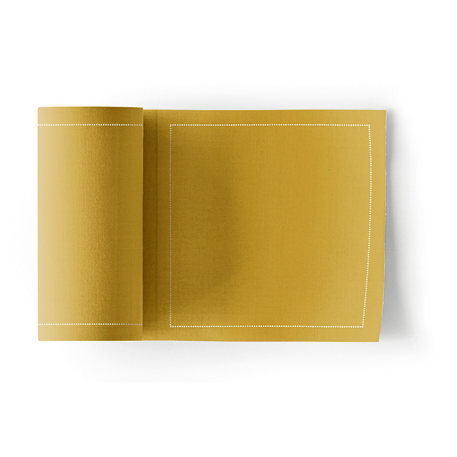 Curry Cotton Cocktail Napkins 4.5" x 4.5" -  50 Units per Roll, 10 rolls per Case - Full Case 2