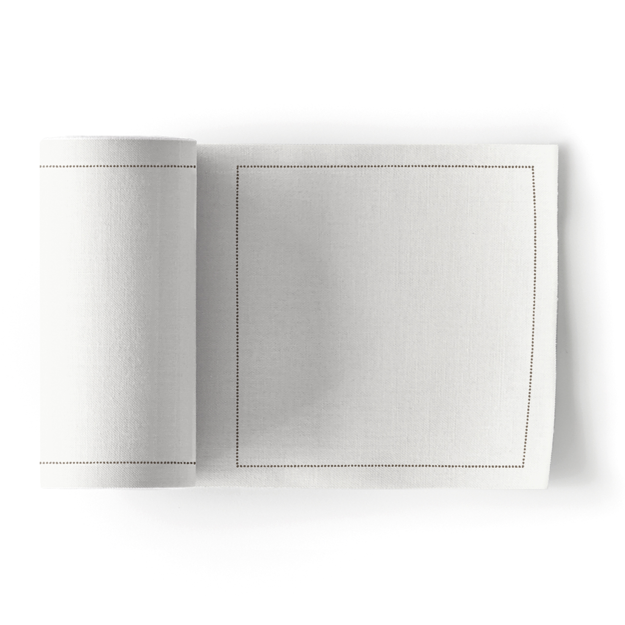Cream Cotton Cocktail Napkins 4.5" x 4.5" - 50 Units per Roll, 10 rolls per Case - Full Case 7