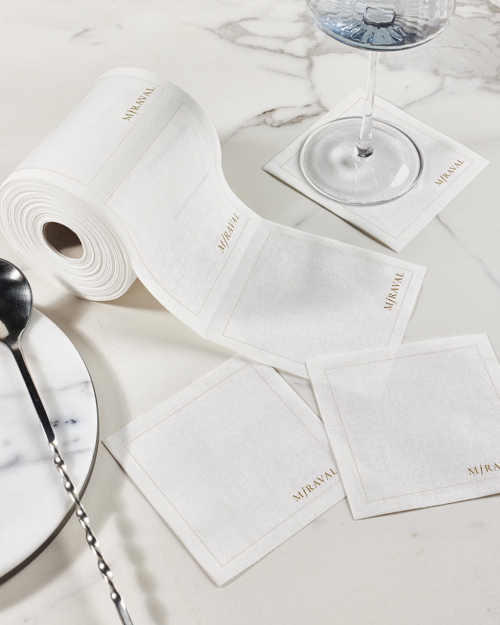 The Hyatt - MIRAVAL - 4.5"x4.5" Cotton Napkin - Rolls of 200 units - Full Case 2