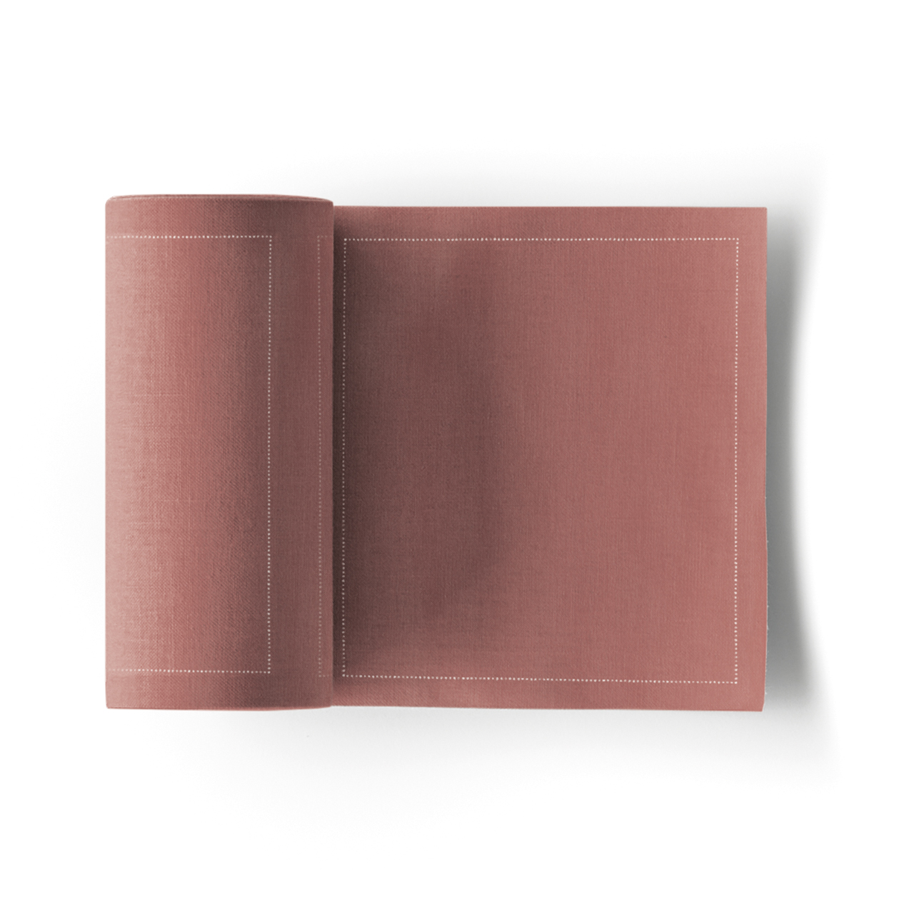 Dusty Pink Cotton Cocktail Napkins 4.5" x 4.5" / 11cm x 11cm -  50 Units per Roll, 10 rolls per Case 4