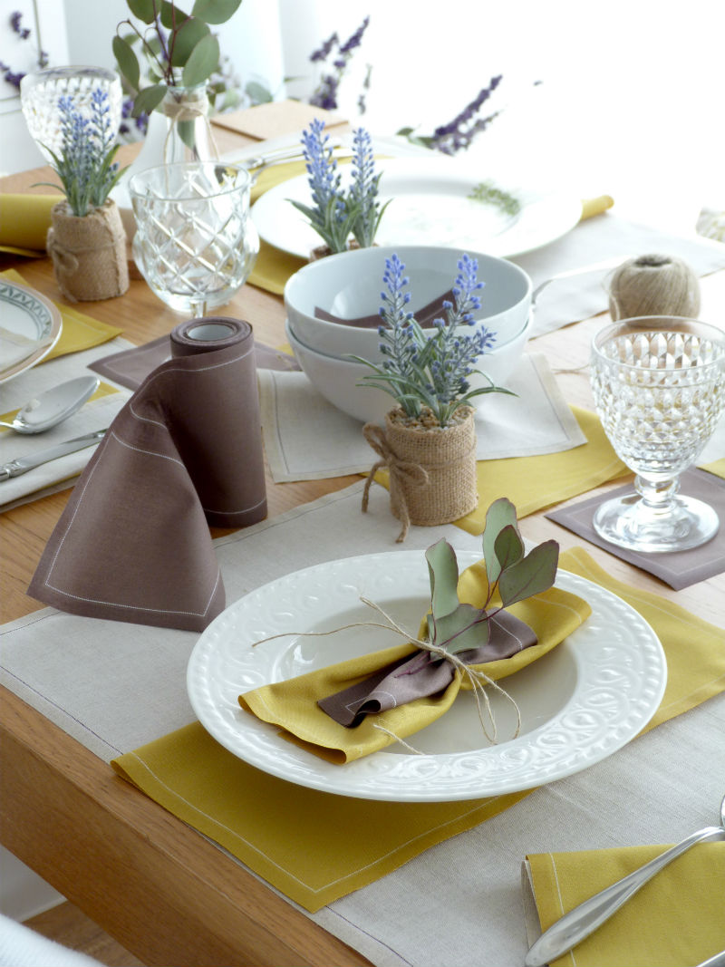 Grey Cotton Cocktail Napkins 4.5" x 4.5"  -  50 Units per Roll, 10 rolls per Case - Full Case 9