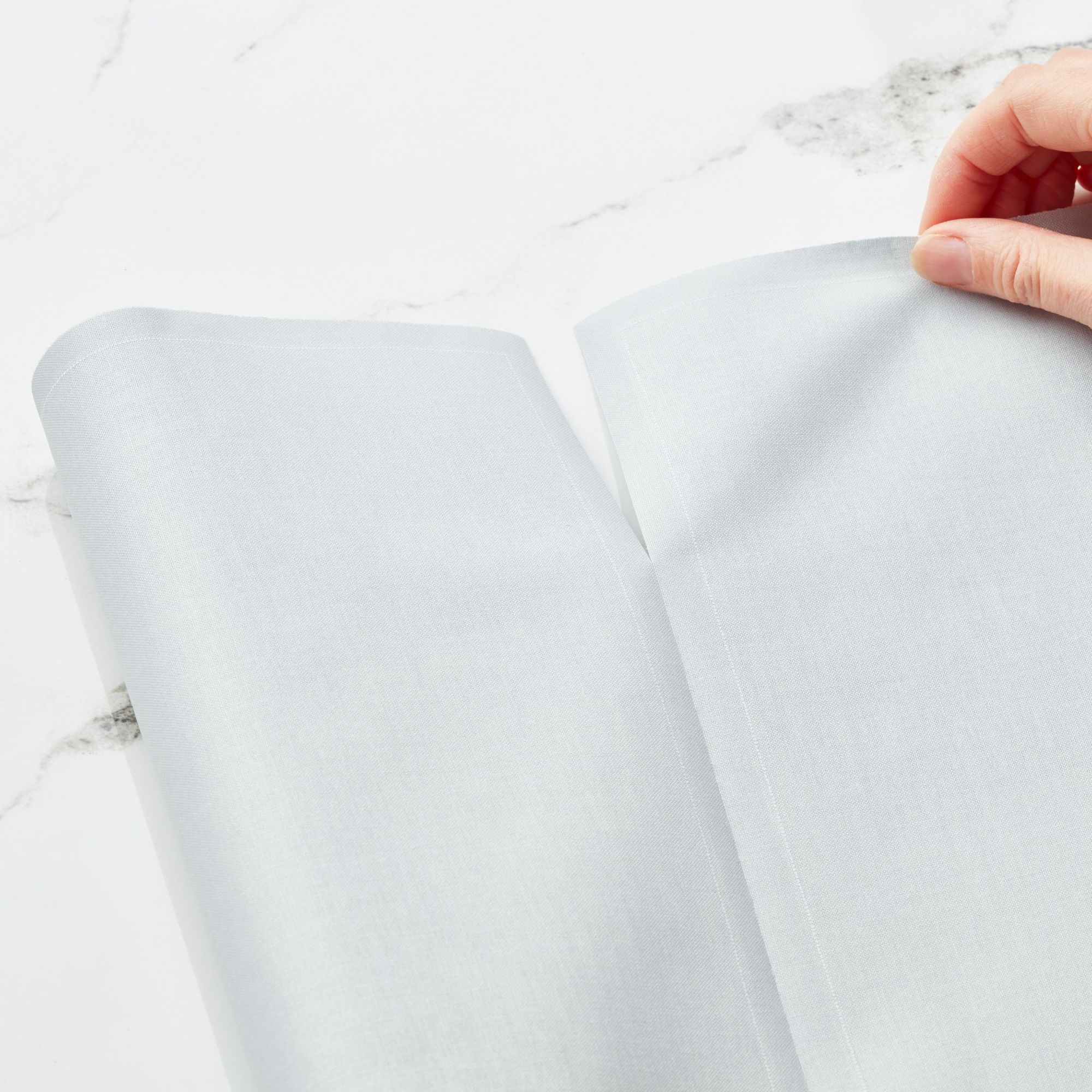 Pearl Grey Cotton Placemats 19″ x 12.5″ -  12 Units per Roll, 10 rolls per Case - Full Case 1