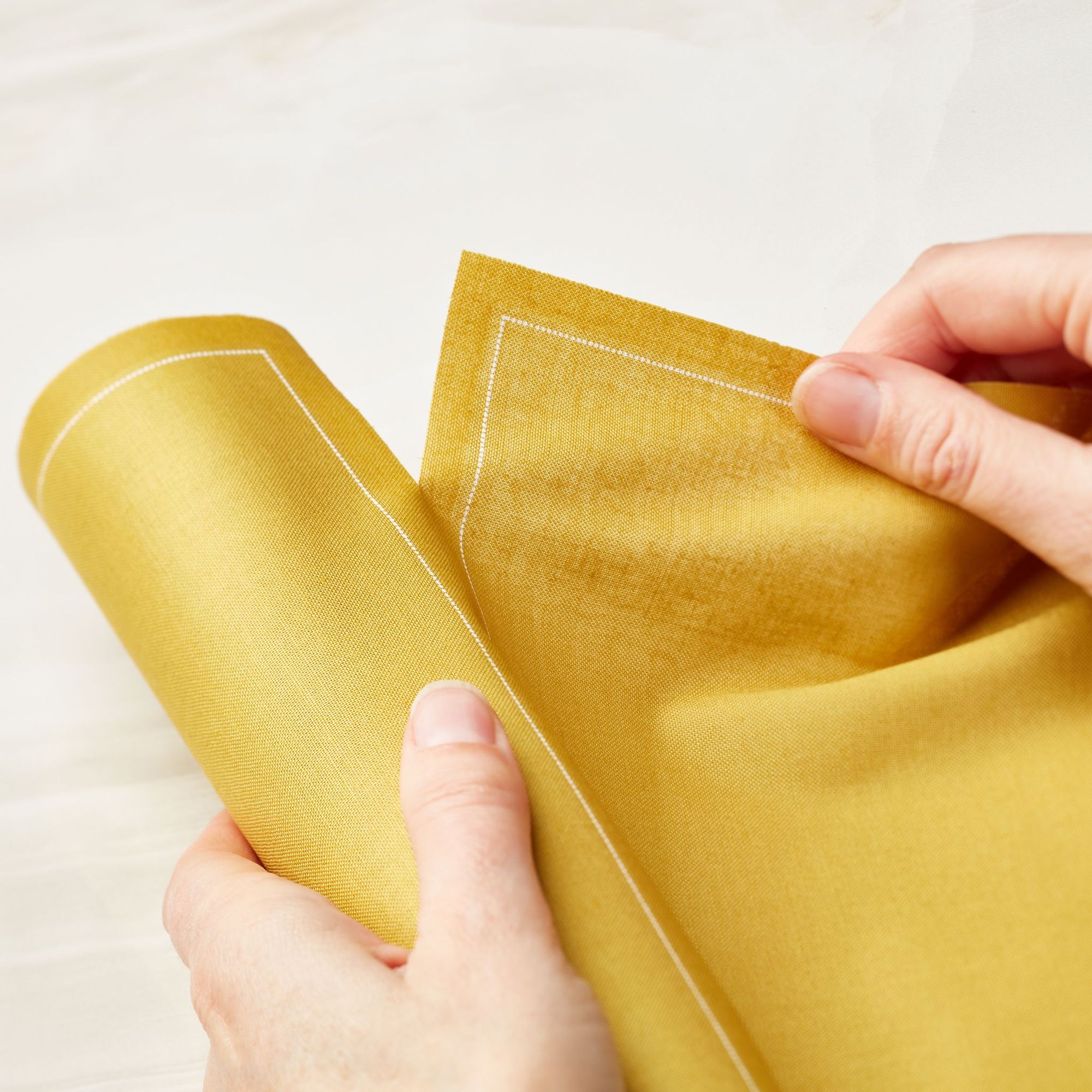 Curry Cotton Cocktail Napkins 4.5" x 4.5" -  50 Units per Roll, 10 rolls per Case - Full Case 9
