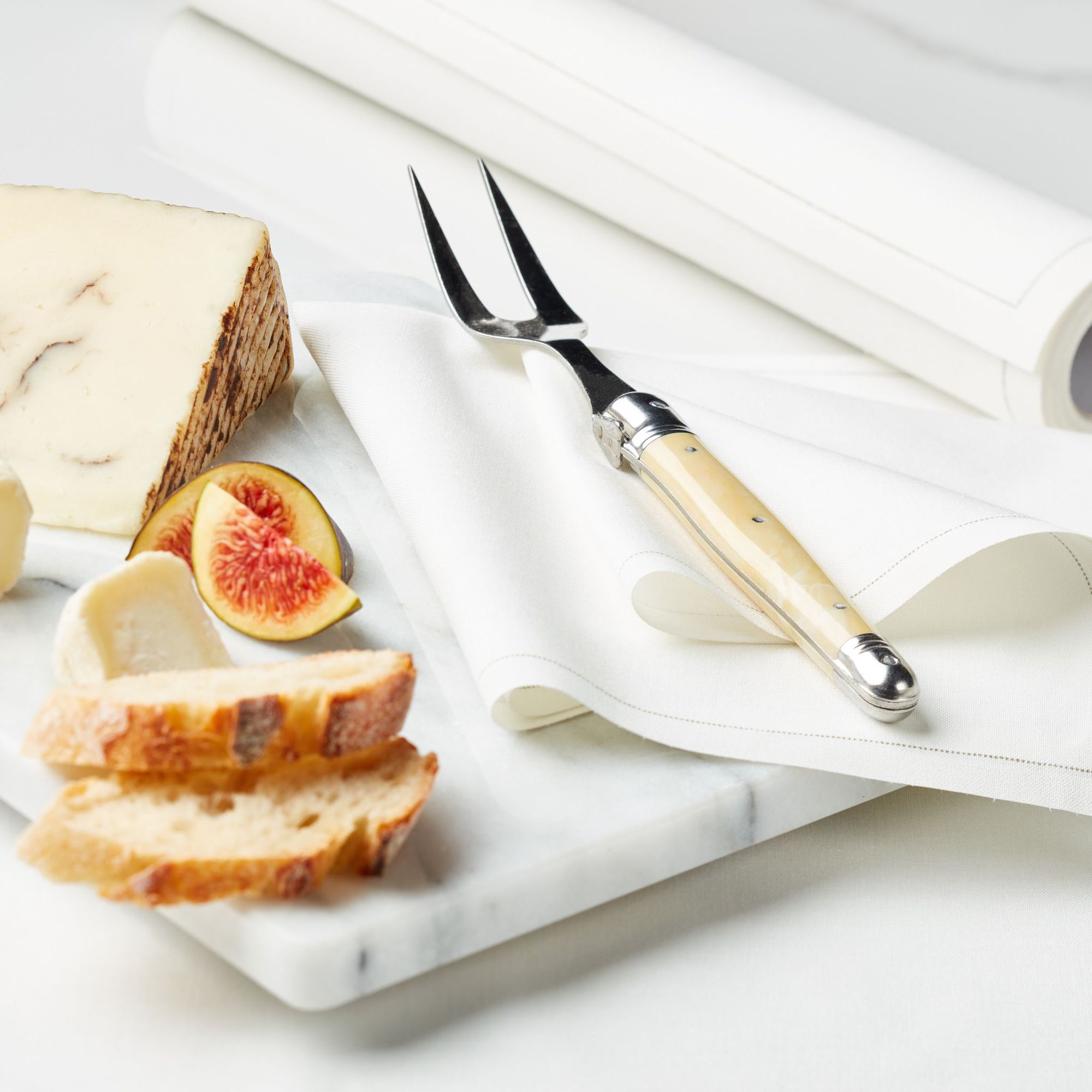 Cream Cotton Dinner Napkins 12" x 12" - 12 Units per Roll, 10 rolls per Case - Full Case 2