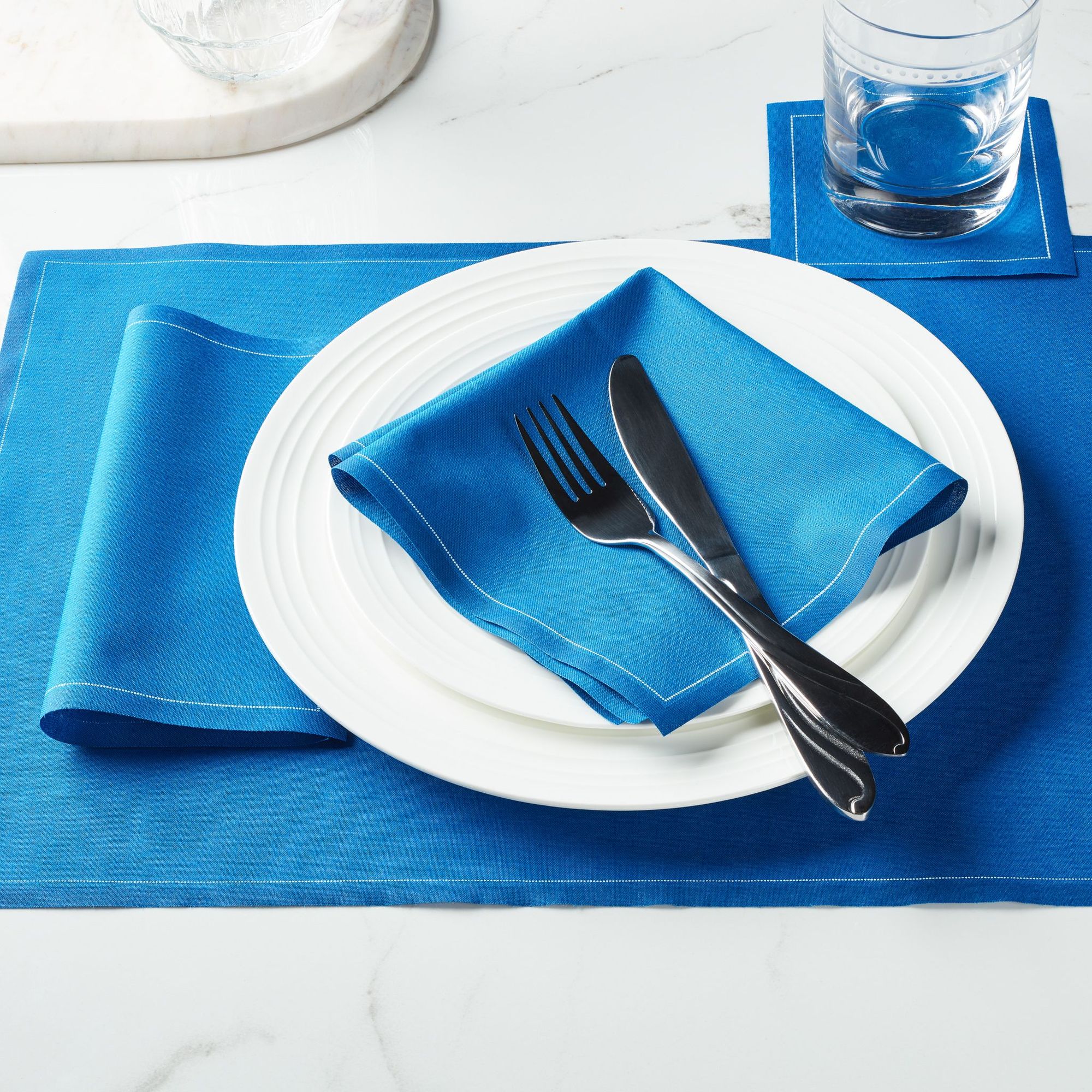 Royal Blue Cotton Placemats 19″ x 12.5″ -  12 Units per Roll, 10 rolls per Case - Full Case 2