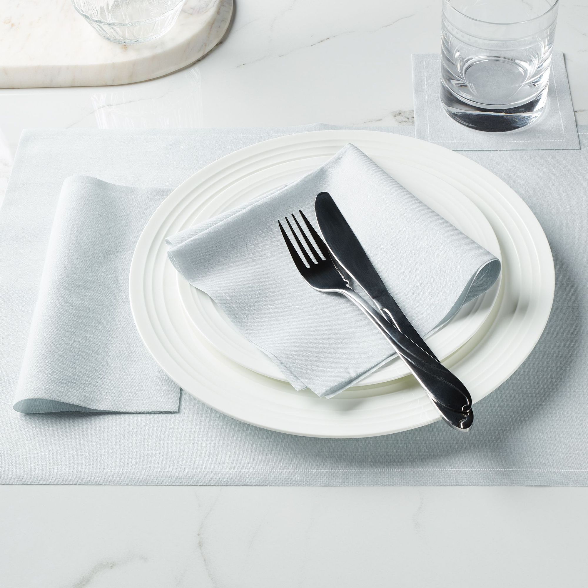 Pearl Grey Cotton Placemats 19″ x 12.5″ -  12 Units per Roll, 10 rolls per Case - Full Case 3