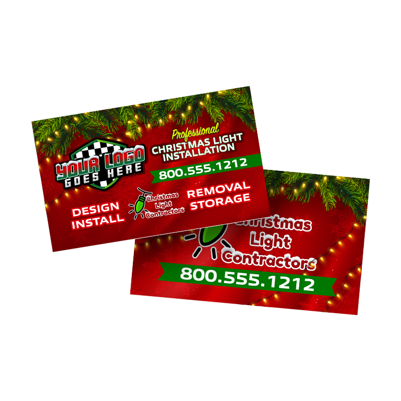 Holiday Light Business Cards