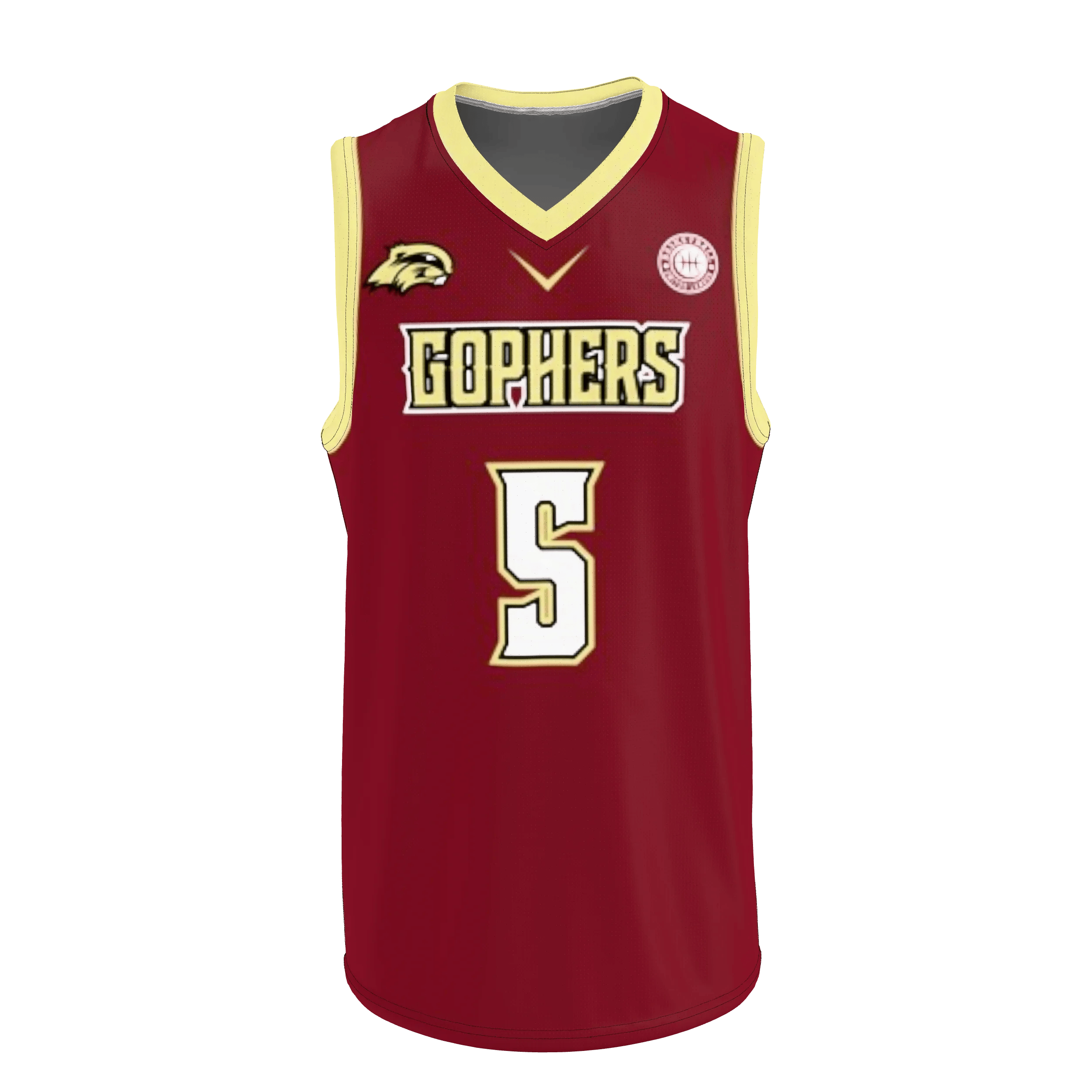 Basketball Sports T-shirt Brown